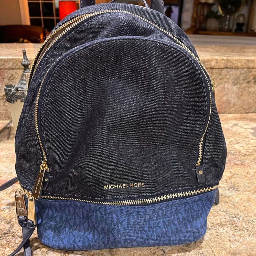 MICHAEL KORS NWT DENIM BACKPACK